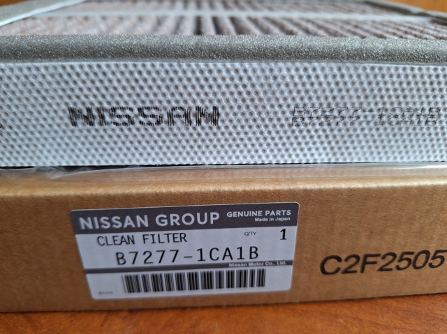 Фильтр салона угольный 272774HH0A NISSAN