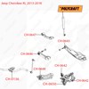 Передний сайлентблок заднего продольного рычага CH0644 POLYCRAFT