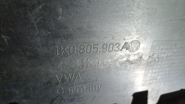 1K0805903A Спойлер переднего бампера купить Харьков