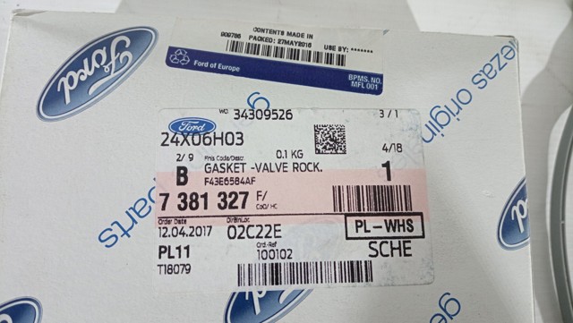 FORD 7381327 Прокладка клапанной крышки двигателя правая в наличии Ровно