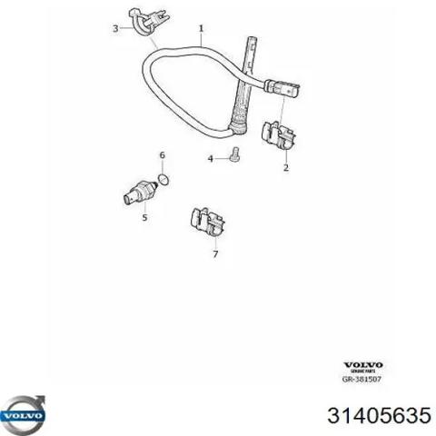 Манометры (указатель давления масла) 31405635 VOLVO