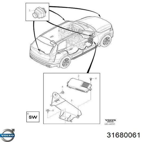 Блок управления камерой 31680061 VOLVO
