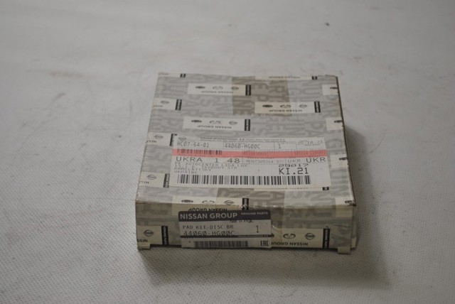 44060HG00C NISSAN Колодки тормозные задние дисковые купить в Николаев