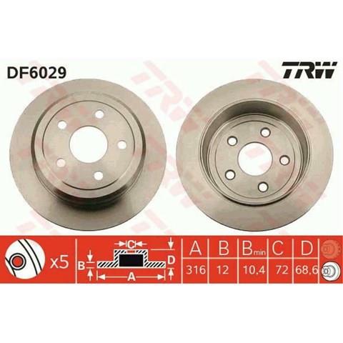 DF6029 Тормозные диски купить Житомир