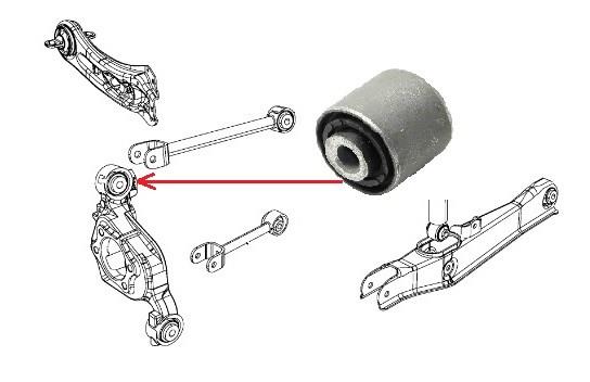 K201436 MOOG Сайлентблок цапфы задней купить в Запорожье