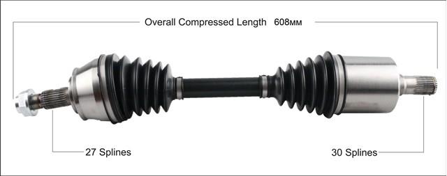 Привод передний левый XX68265869AB MARKET (OEM)