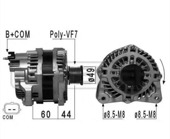 OPEL 95515975 Генератор в наличии Запорожье