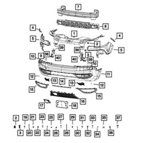 4783222 CHRYSLER Буфер (отбойник) капота купить в Кривой Рог