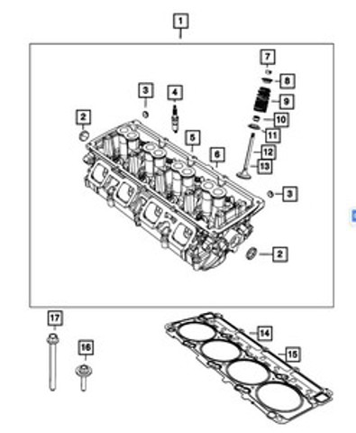 6510280AA CHRYSLER Болт головки блока цилиндров (ГБЦ) купить в Ровно