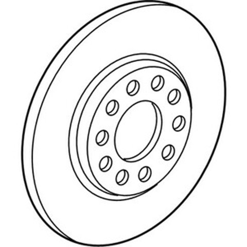 Задний тормозной диск 68254088AB CHRYSLER