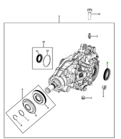 CHRYSLER 68530764AA Сальник полуоси заднего моста внешний в наличии Сумы