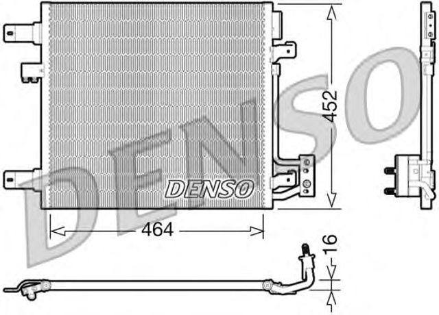 Радиатор системы охлаждения кондиционера DCN06014 DENSO