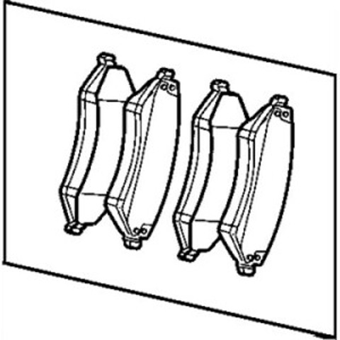 Колодки передние V1016349AD CHRYSLER