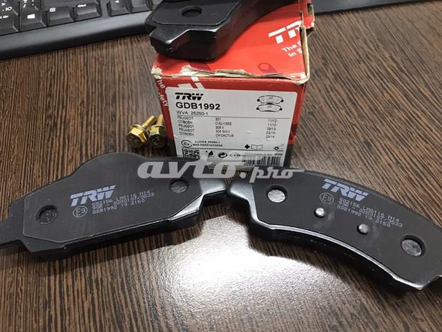 GDB1992 TRW Колодки тормозные передние дисковые купить в Чернигов