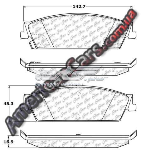 Комплект задних колодок 10211940 CENTRIC PARTS