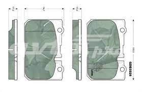 Колодки передние 446550070 MARKET (OEM)
