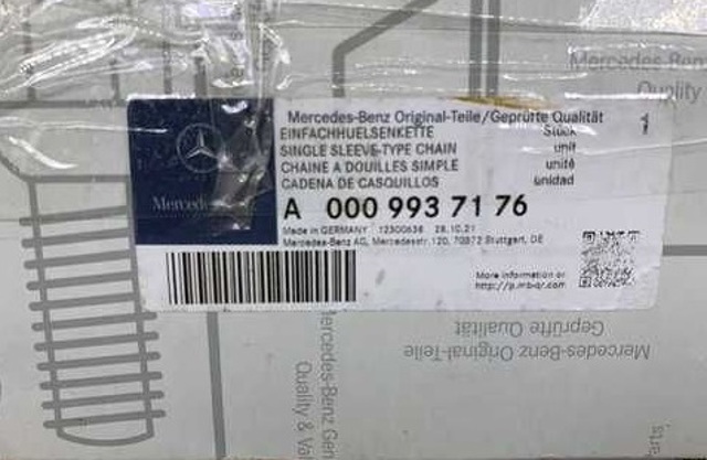 Цепь ГРМ, распредвала A0009937176 MERCEDES