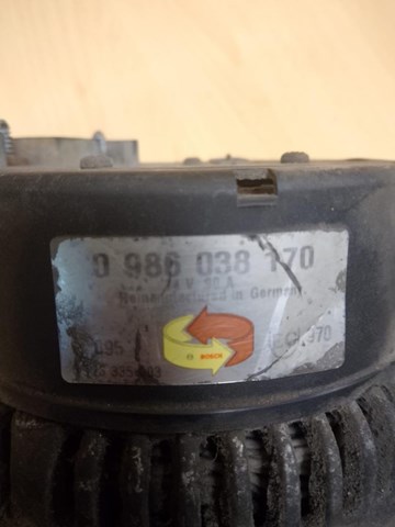 0986038170 BOSCH Генератор купить в Черкассы
