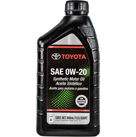 Auto toyota motor oil 0w-20 002790WQTE