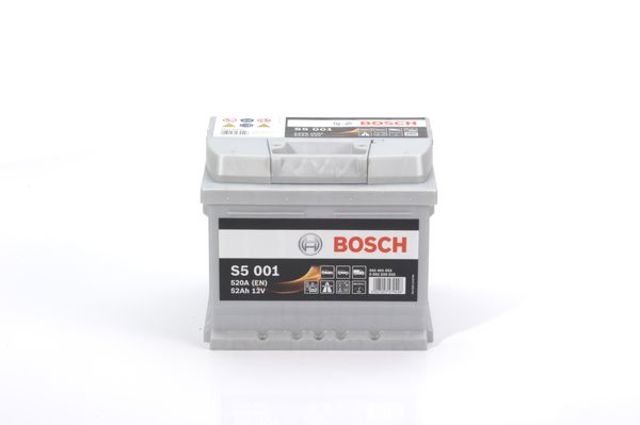 Autooil bosch s5 акумулятор 12в / 52а-год / 520a / 207175175 / 1197кг виводи -+ 0092S50010
