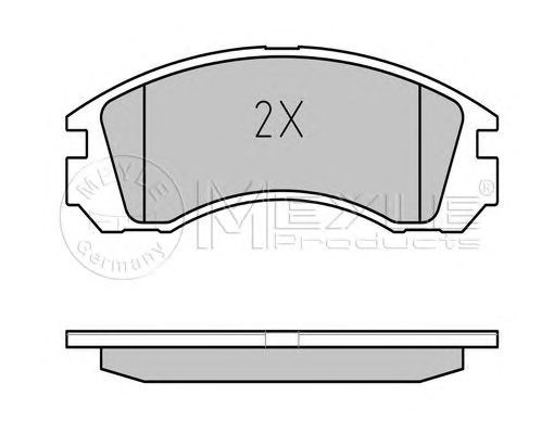 Колодки тормозные дисковые комплект 0252136315W MEYLE