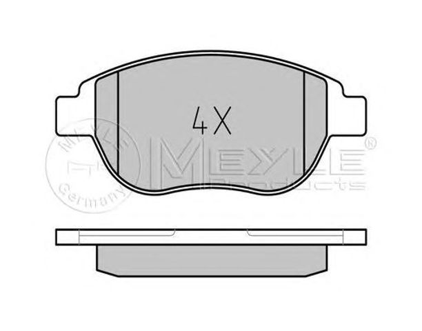 Колодки передние 0252360019 MEYLE