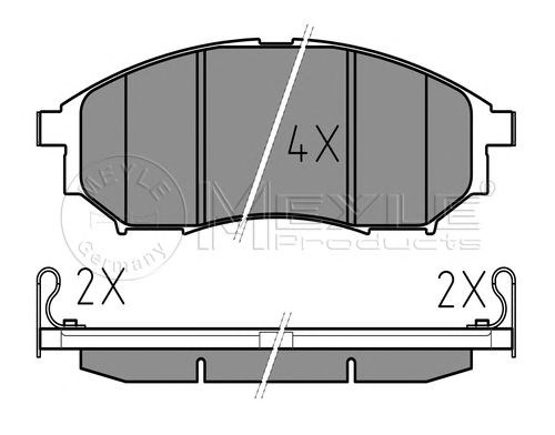 MEYLE 0252369816W Колодки тормозные передние дисковые в наличии Украина