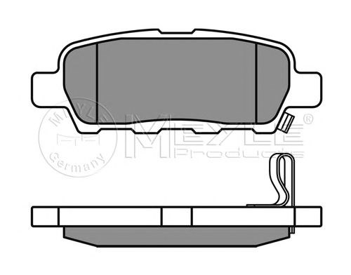 Колодки тормозные дисковые комплект 0252387114W MEYLE