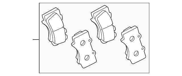 0446560280 TOYOTA Передние тормозные колодки купить в Сумы