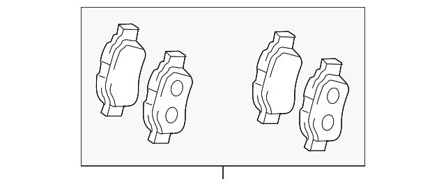 044660E010 TOYOTA Задние тормозные колодки купить в Ирпень