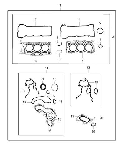 05184562AC Прокладка впускного коллектора купить Черкассы