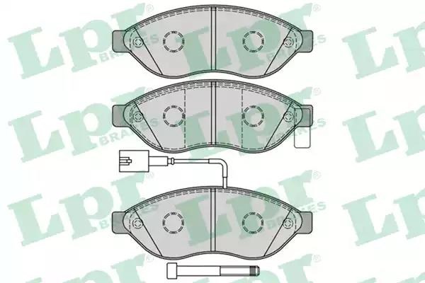Колодки 05P1287 LPR
