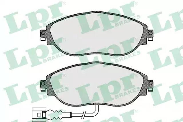Колодки тормозные дисковые комплект 05P1734 LPR