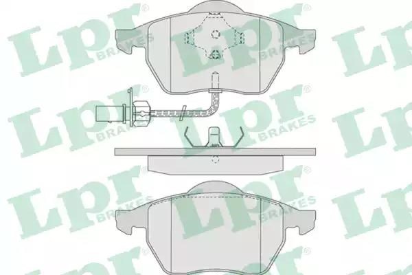 Колодки тормозные дисковые комплект 05P790 LPR