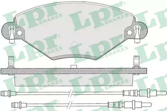 Передние тормозные колодки 05P793 LPR