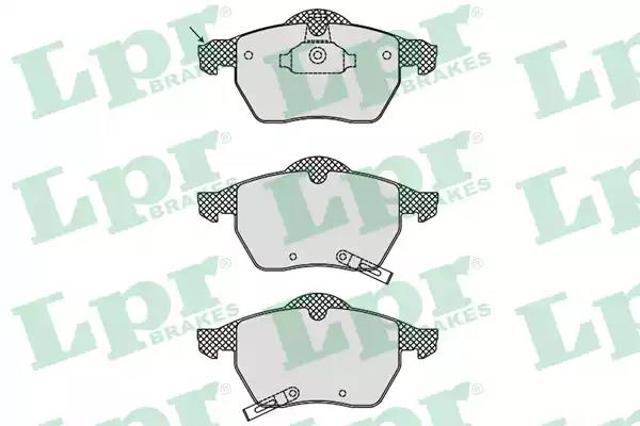 Колодки тормозные 05P812 LPR