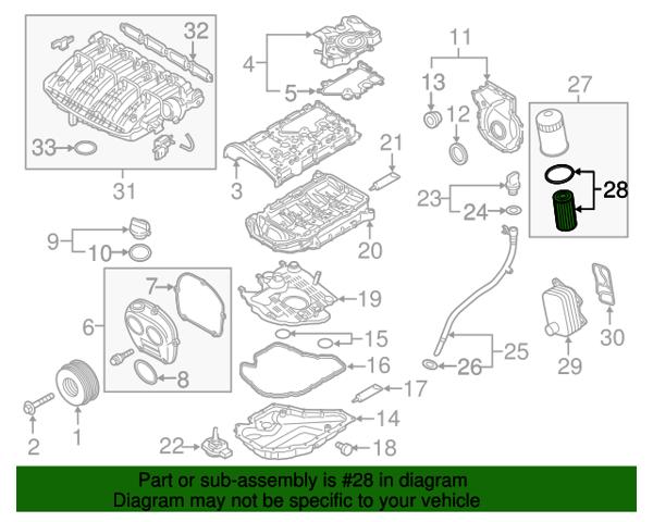06L115562B Масляный фильтр купить Полтава