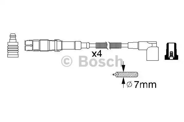 Провода высоковольтные 0986356310 BOSCH