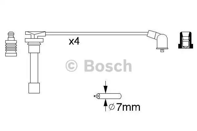 Провода зажигания 0986356793 BOSCH
