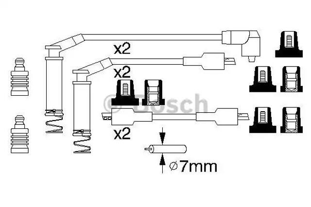 Провода зажигания 0986357125 BOSCH