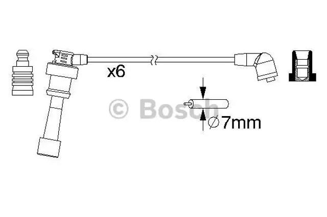 Провода высоковольтные 0986357218 BOSCH