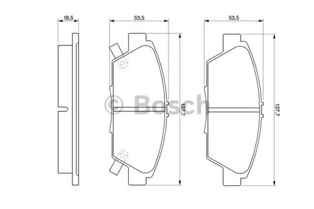 Колодки 0986424289 BOSCH