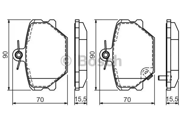 BOSCH 0986424471 Передние тормозные колодки в наличии Одесса
