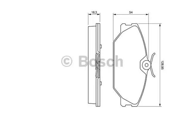 Колодки 0986424533 BOSCH