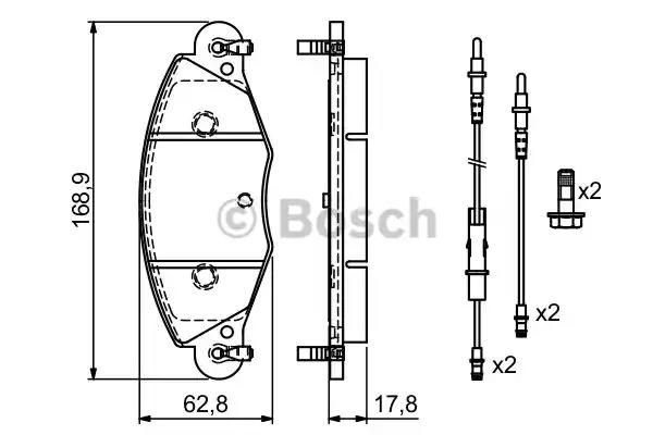 Колодки 0986424581 BOSCH
