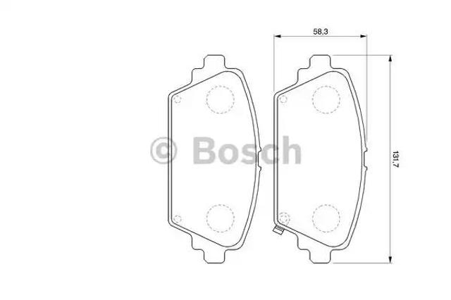 Тормозные колодки 0986424663 BOSCH