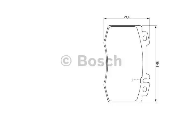 BOSCH 0986424705 Передние тормозные колодки в наличии Киев