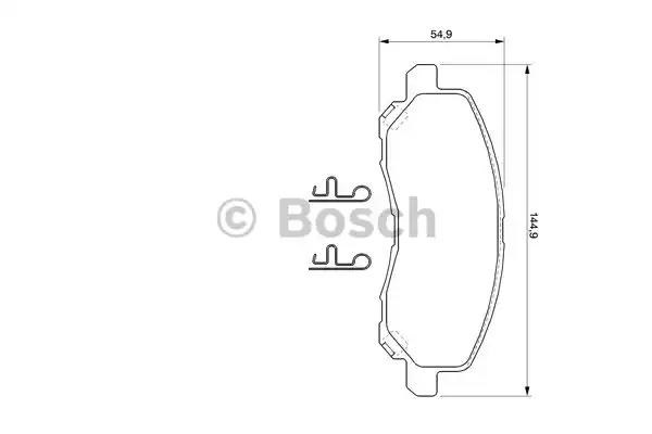 BOSCH 0986424716 Передние тормозные колодки в наличии Черкассы