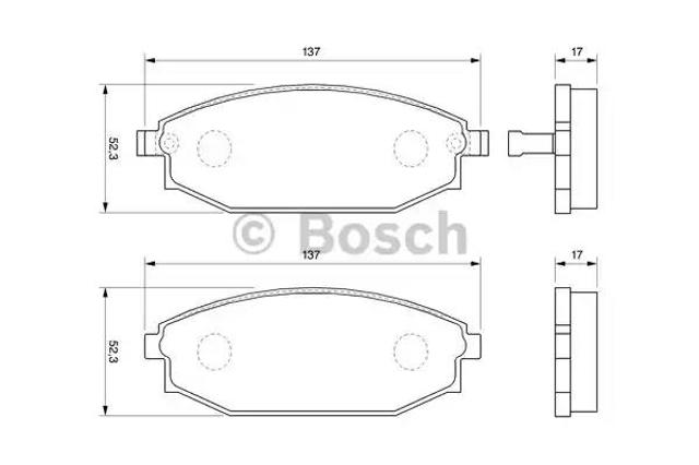 0986424727 BOSCH Передние тормозные колодки купить в Кривой Рог