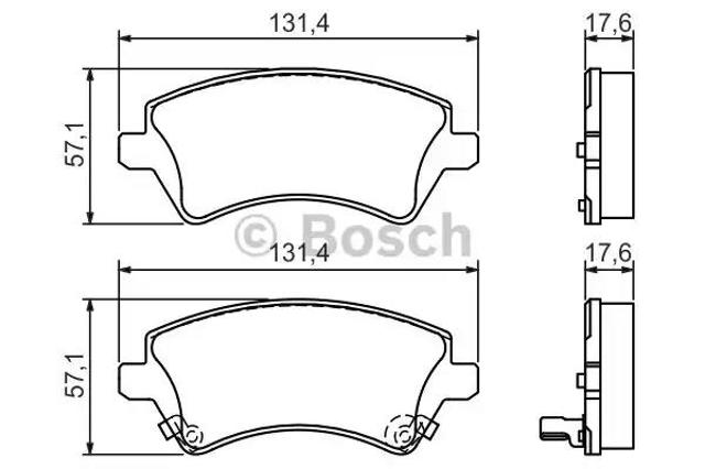 BOSCH 0986424735 Передние тормозные колодки в наличии Каменское
